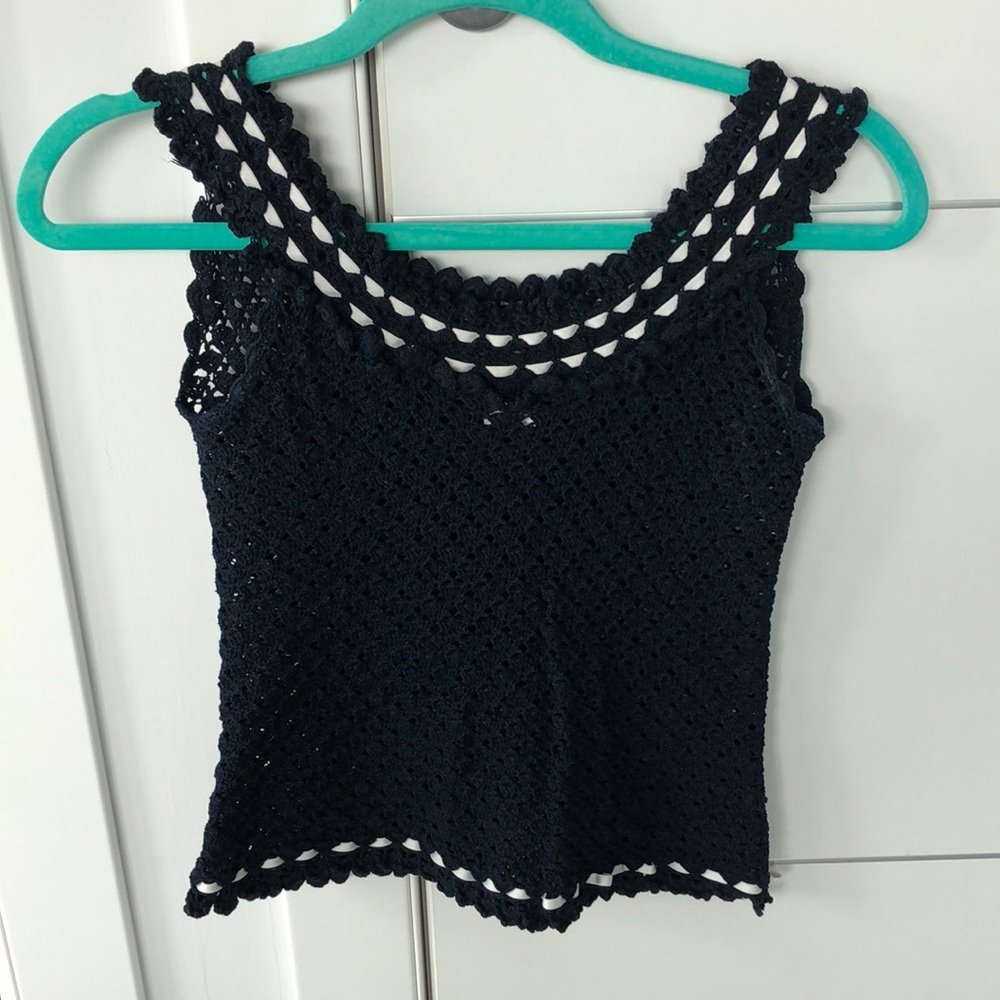 *3 for $175* Oscar De La Renta macrome tank top